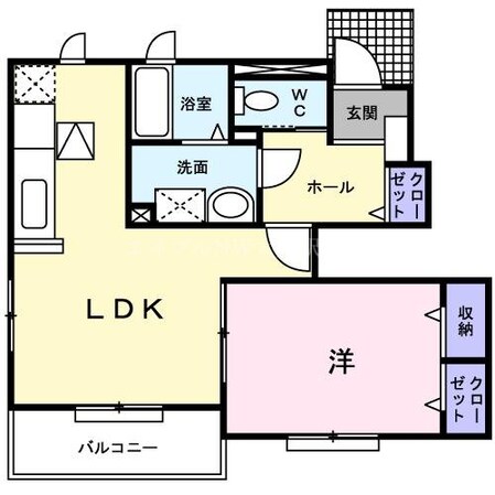 サンメゾン津高の物件間取画像